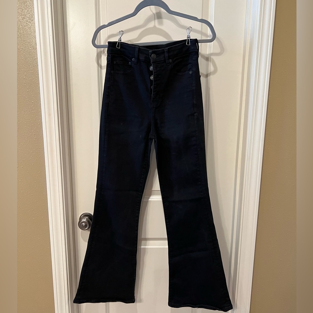 American Eagle Flare jeans in black